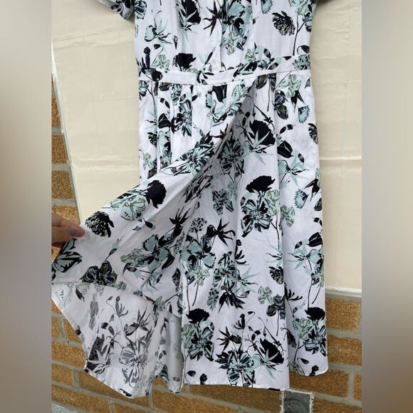 COPY - JASON WU COLLECTION Pleated floral-print cotton-poplin dress size 10 - Picture 8 of 16